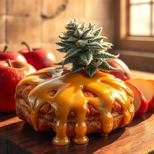 Strain art for Apple Fritter: an illustration, not a photo of the product