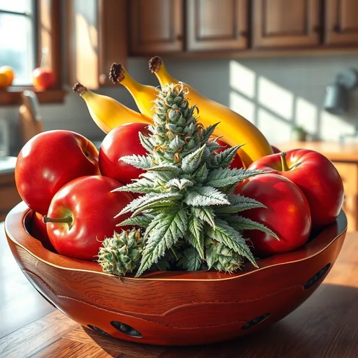 Strain art for Apples and Bananas: an illustration, not a photo of the product