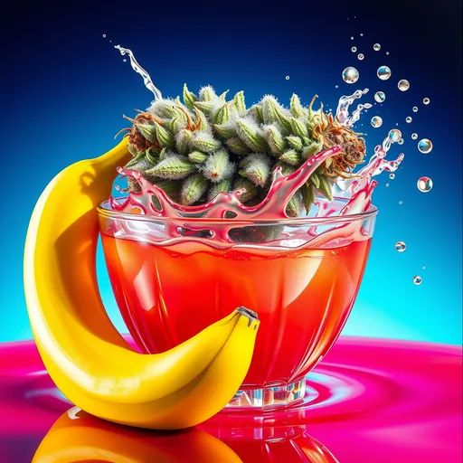 Strain art for Banana Punch: an illustration, not a photo of the product