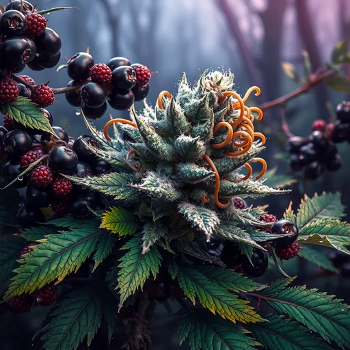 Strain art for Blackberry: an illustration, not a photo of the product