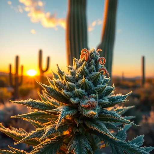 Strain art for Cactus: an illustration, not a photo of the product