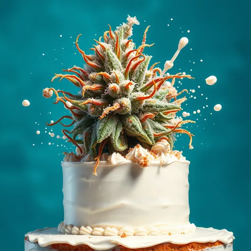 Strain art for Cake Crasher: an illustration, not a photo of the product