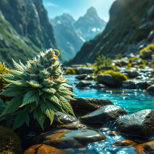 Strain art for CBD Kush: an illustration, not a photo of the product
