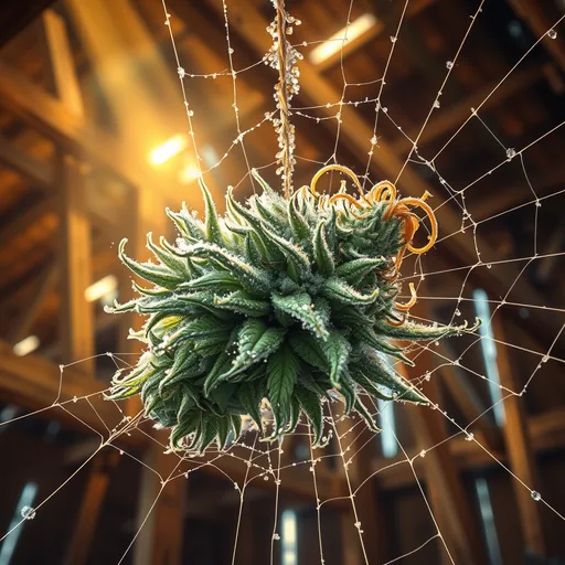 Strain art for Charlottes Web: an illustration, not a photo of the product