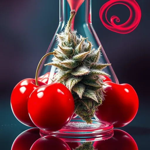 Strain art for Cherry Chem: an illustration, not a photo of the product