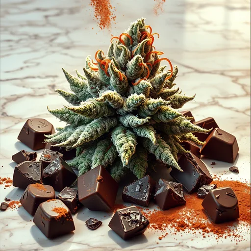 Strain art for Chocolate Chunk: an illustration, not a photo of the product