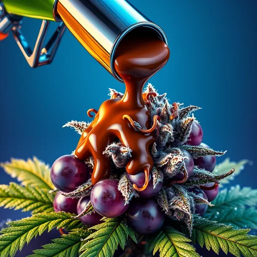 Strain art for Chocolate Grape Diesel: an illustration, not a photo of the product