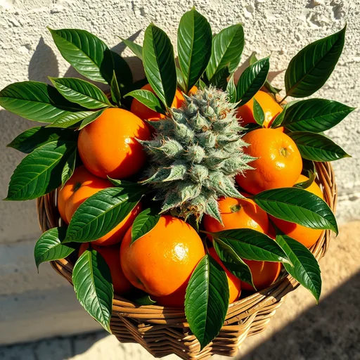 Strain art for Clementine: an illustration, not a photo of the product