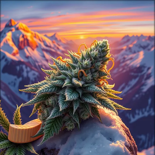Strain art for Cookies Kush: an illustration, not a photo of the product