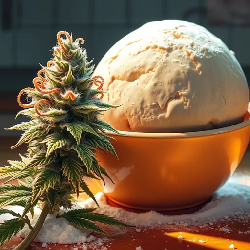Strain art for Dank Dough: an illustration, not a photo of the product