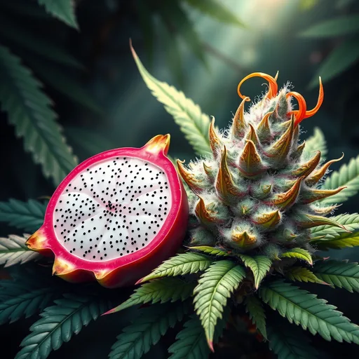 Strain art for Dragon OG: an illustration, not a photo of the product