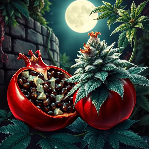Strain art for Forbidden Fruit: an illustration, not a photo of the product