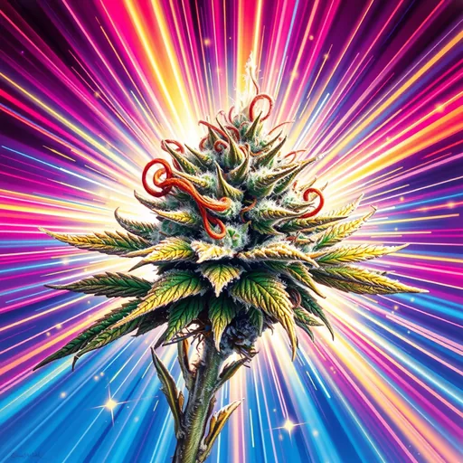 Strain art for Fucking Incredible: an illustration, not a photo of the product