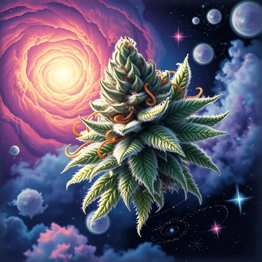 Strain art for Galactic Jack: an illustration, not a photo of the product