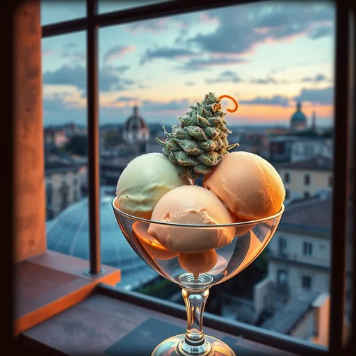 Strain art for Gelato: an illustration, not a photo of the product