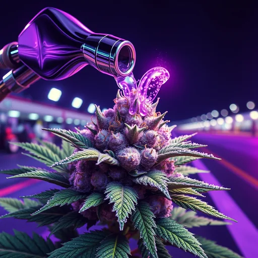 Strain art for Grape Octane: an illustration, not a photo of the product