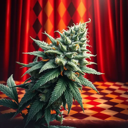 Strain art for Harlequin: an illustration, not a photo of the product