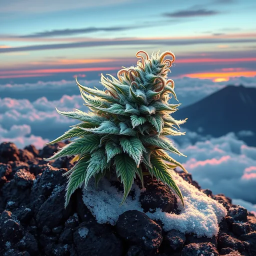 Strain art for Hawaiian Snow: an illustration, not a photo of the product