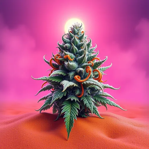 Strain art for Haze: an illustration, not a photo of the product