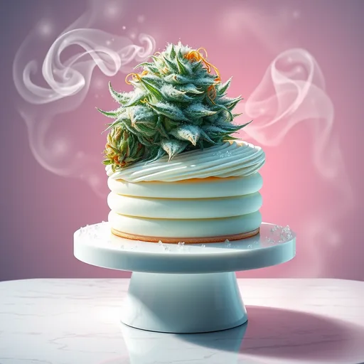 Strain art for Ice Cream Cake: an illustration, not a photo of the product