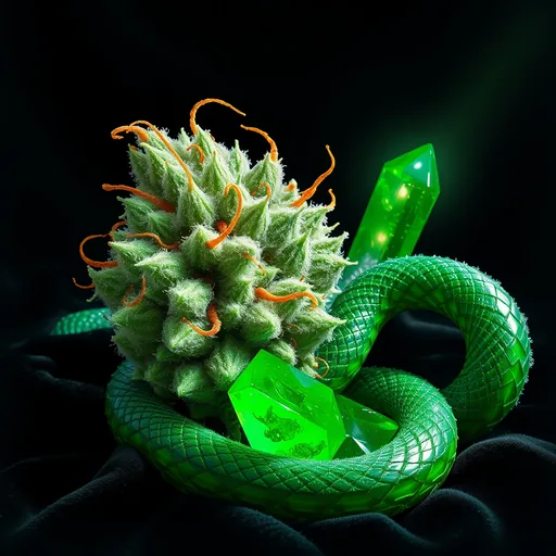 Strain art for Jealousy: an illustration, not a photo of the product
