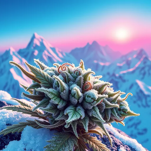 Strain art for Kandy Kush: an illustration, not a photo of the product