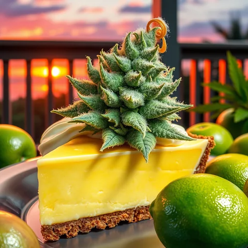 Strain art for Key Lime Pie: an illustration, not a photo of the product