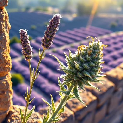 Strain art for Lavender Trinity: an illustration, not a photo of the product