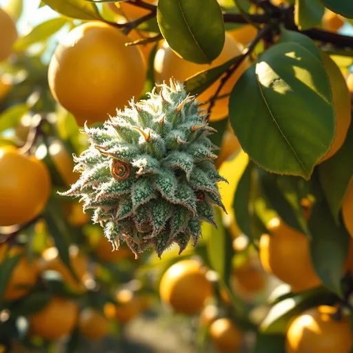 Strain art for Lemon G: an illustration, not a photo of the product