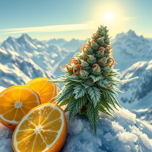 Strain art for Lemon Kush: an illustration, not a photo of the product