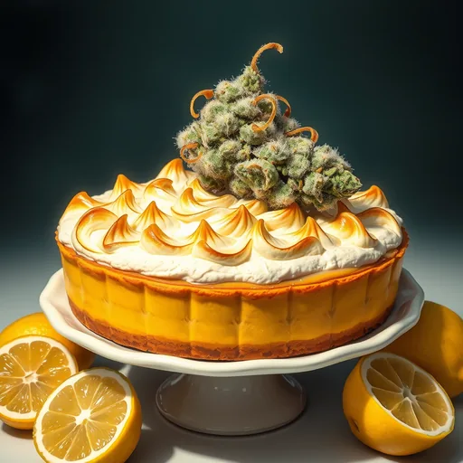 Strain art for Lemon Meringue: an illustration, not a photo of the product