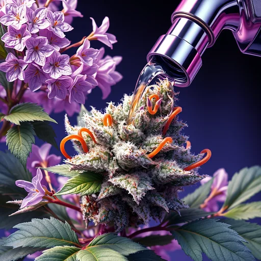 Strain art for Lilac Diesel: an illustration, not a photo of the product