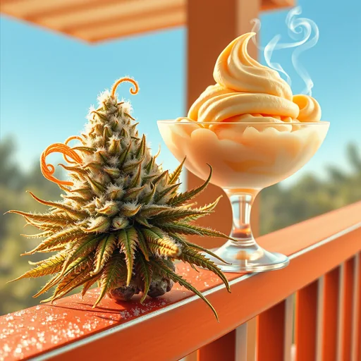 Strain art for Orange Creamsicle: an illustration, not a photo of the product