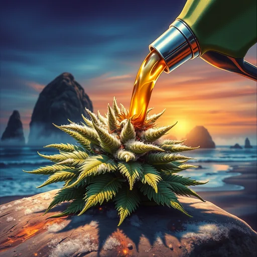 Strain art for Oregon Diesel: an illustration, not a photo of the product