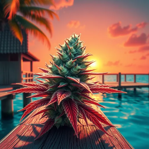 Strain art for Panama Red: an illustration, not a photo of the product