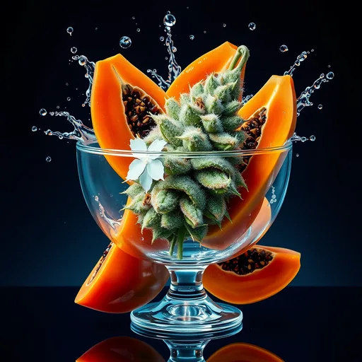 Strain art for Papaya Punch: an illustration, not a photo of the product