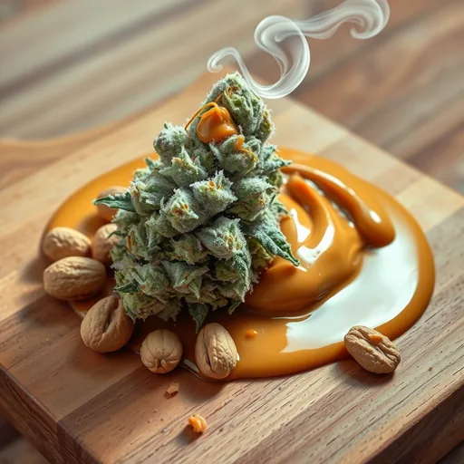Strain art for Peanut Butter Breath: an illustration, not a photo of the product