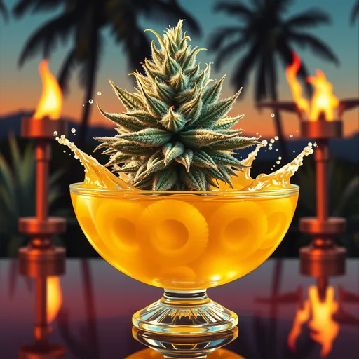 Strain art for Pineapple Punch: an illustration, not a photo of the product