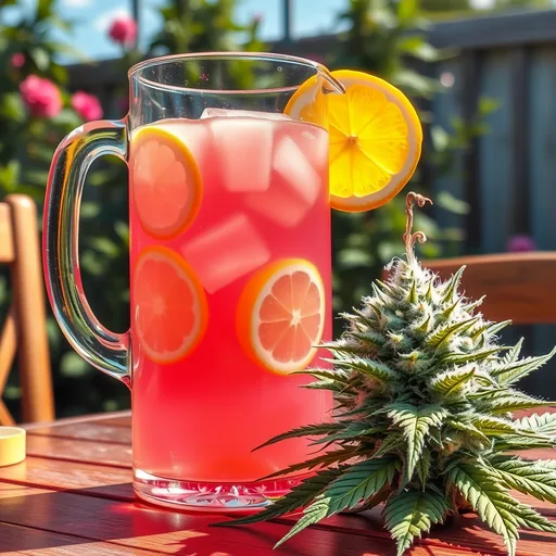 Strain art for Pink Lemonade: an illustration, not a photo of the product