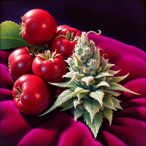 Strain art for Plushberry: an illustration, not a photo of the product