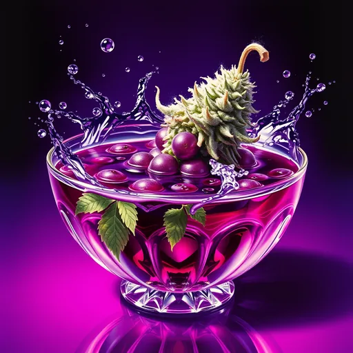 Strain art for Purple Punch: an illustration, not a photo of the product