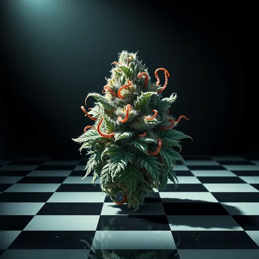 Strain art for Rudeboi OG: an illustration, not a photo of the product