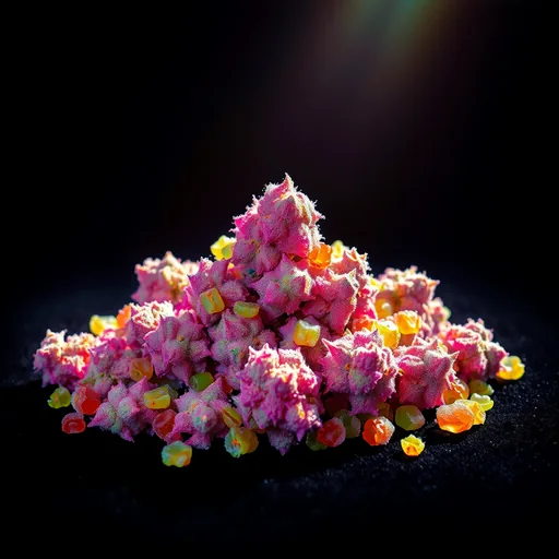 Strain art for Runtz: an illustration, not a photo of the product