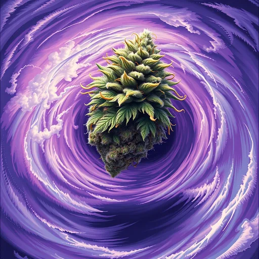 Strain art for Slurricane: an illustration, not a photo of the product