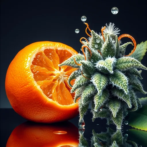 Strain art for Sour Tangie: an illustration, not a photo of the product