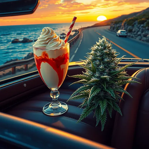 Strain art for Sundae Driver: an illustration, not a photo of the product