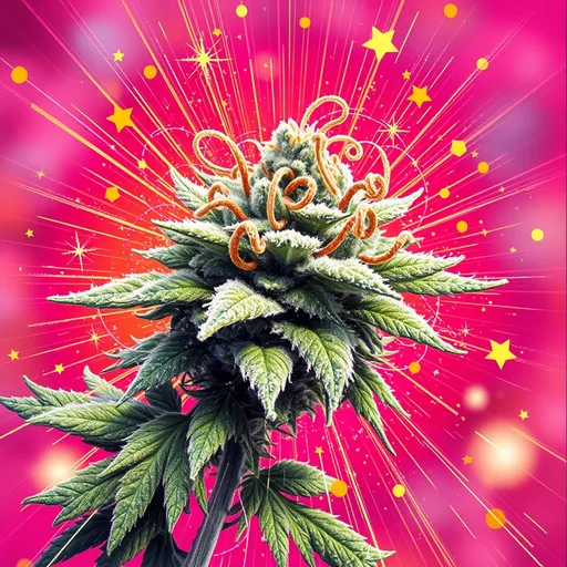 Strain art for Super Boof: an illustration, not a photo of the product