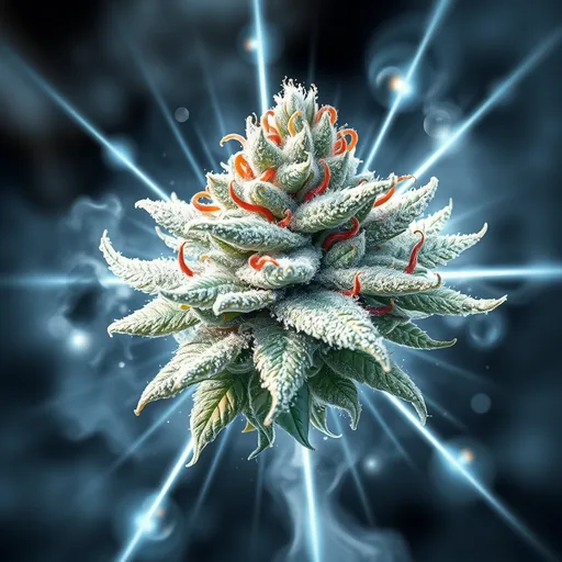 Strain art for Super Silver Haze: an illustration, not a photo of the product