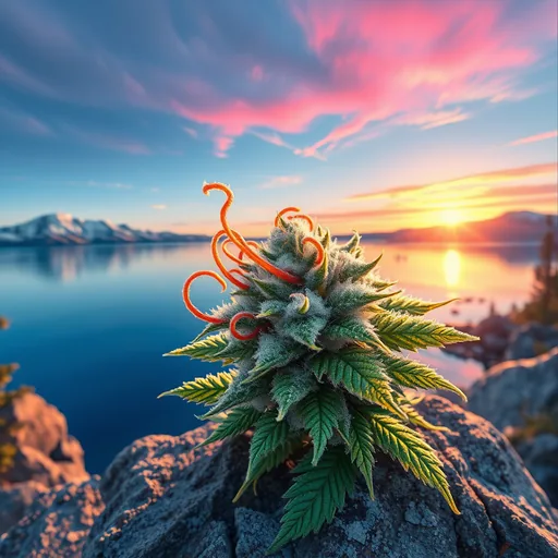 Strain art for Tahoe OG: an illustration, not a photo of the product