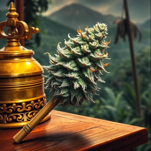 Strain art for Thai: an illustration, not a photo of the product